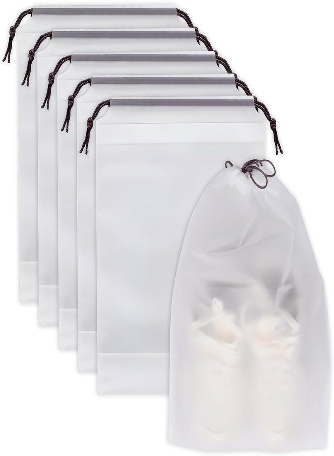 Droposale Travel Shoe Bag - Transparent, Waterproof Shoe Organizer for Travel, Gym, Daily Use - Durable & Lightweight Storage Pouch for Men & Women (Pack of 5) (Clear) - Image 1